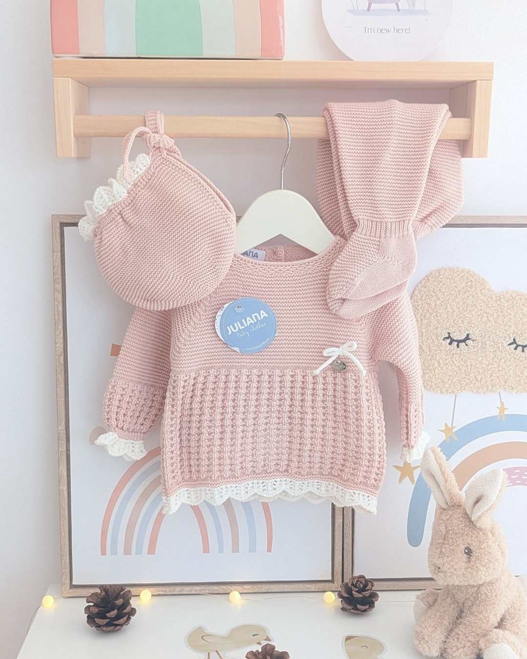Primera Puesta Recogidas Rosa Palo -  Colección Ladera Juliana