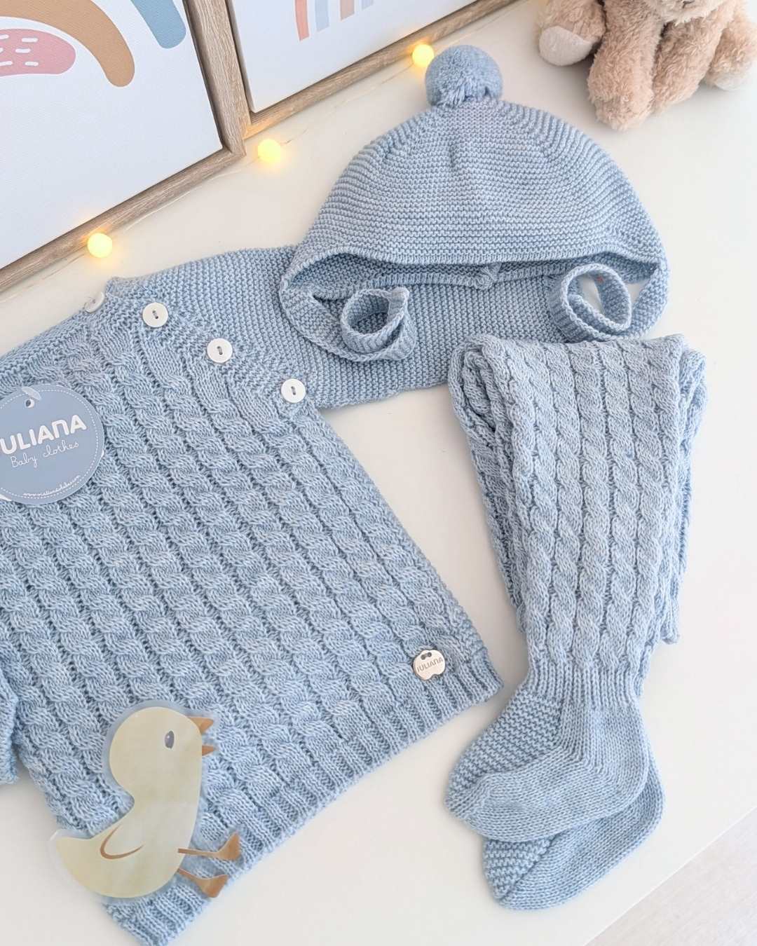 Primera Puesta Trenzas Azul - Colección Cielo Juliana