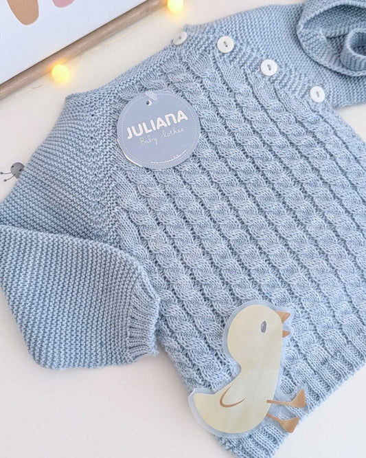 Primera Puesta Trenzas Azul - Colección Cielo Juliana