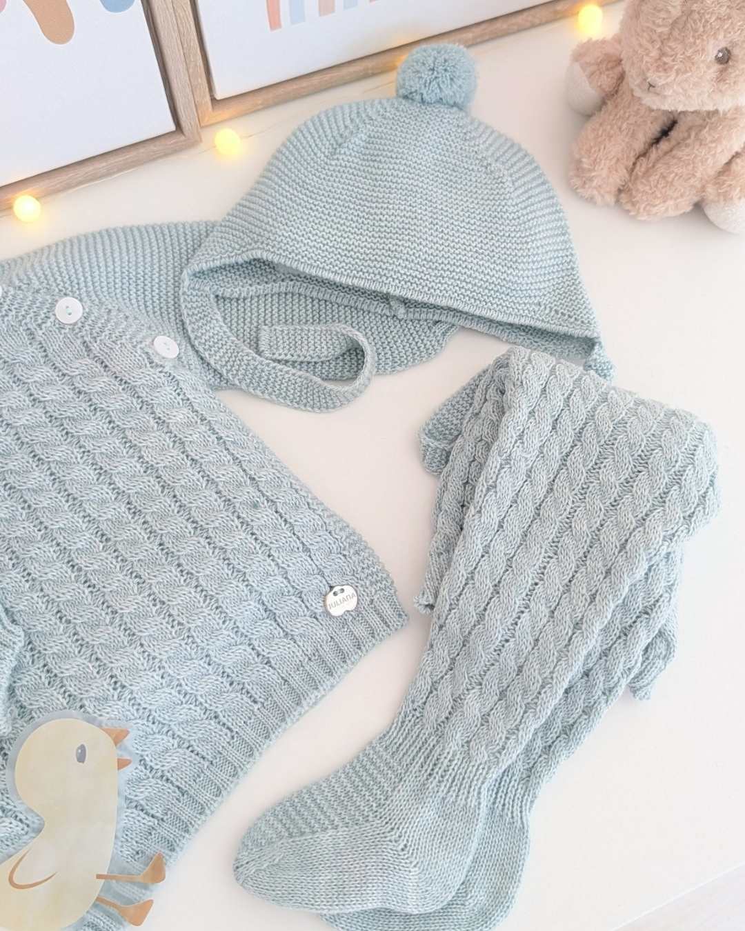 Primera Puesta Trenzas Verde Menta - Colección Cielo Juliana