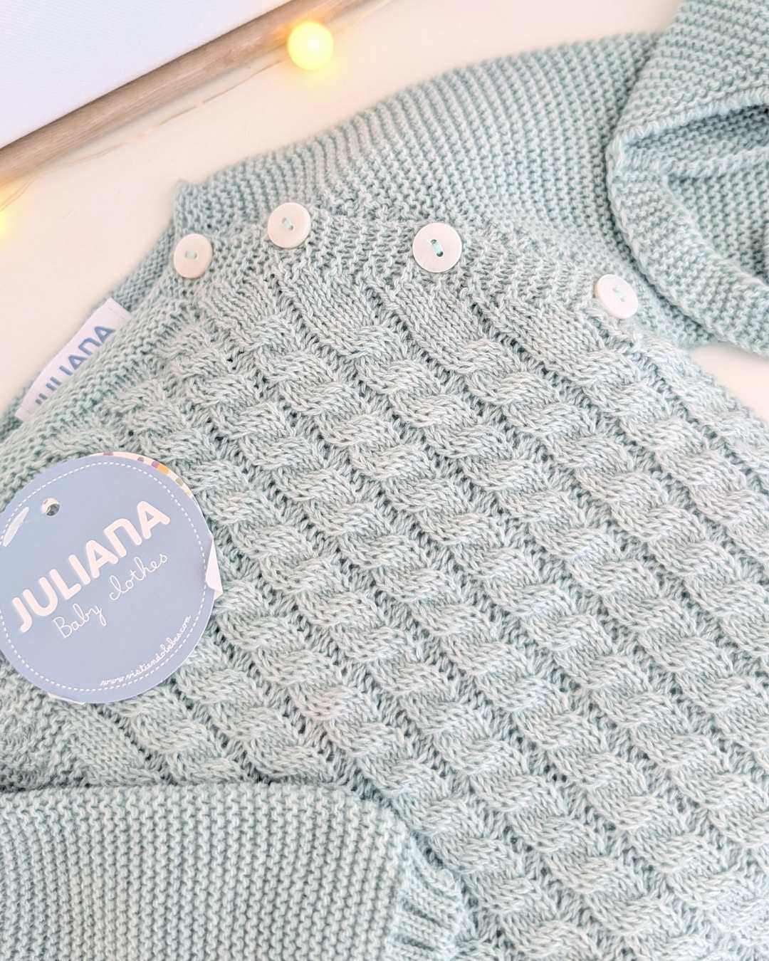 Primera Puesta Trenzas Verde Menta - Colección Cielo Juliana