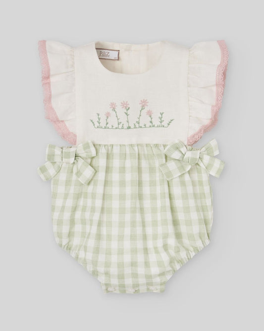 Ranita Bebé FRESCURA Cuadro Vichy Verde - Paz Rodriguez