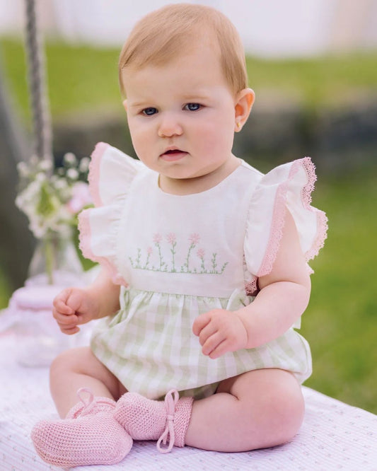 Ranita Bebé FRESCURA Cuadro Vichy Verde - Paz Rodriguez