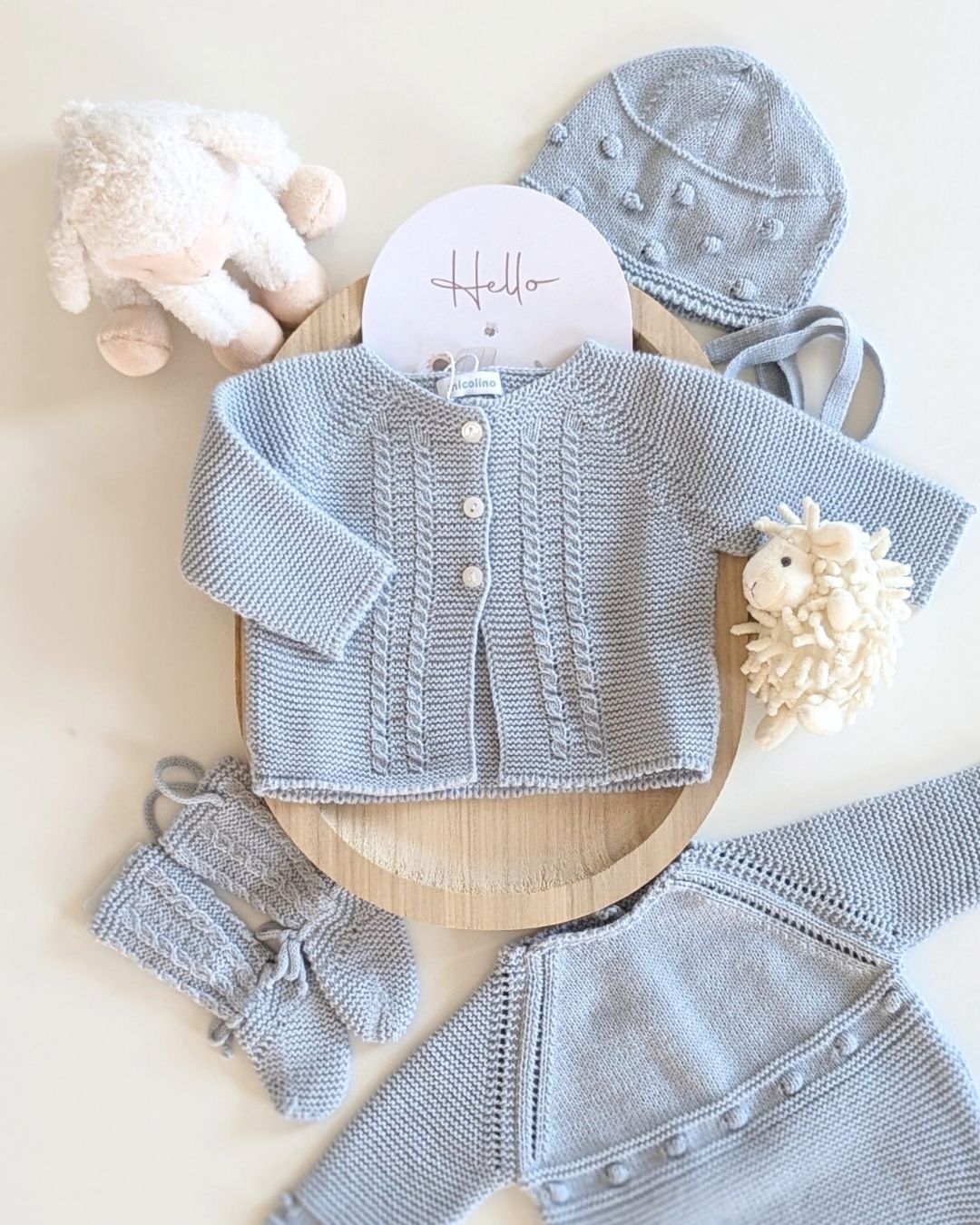 Rebeca Larga Bebé Celeste Cielo - Micolino