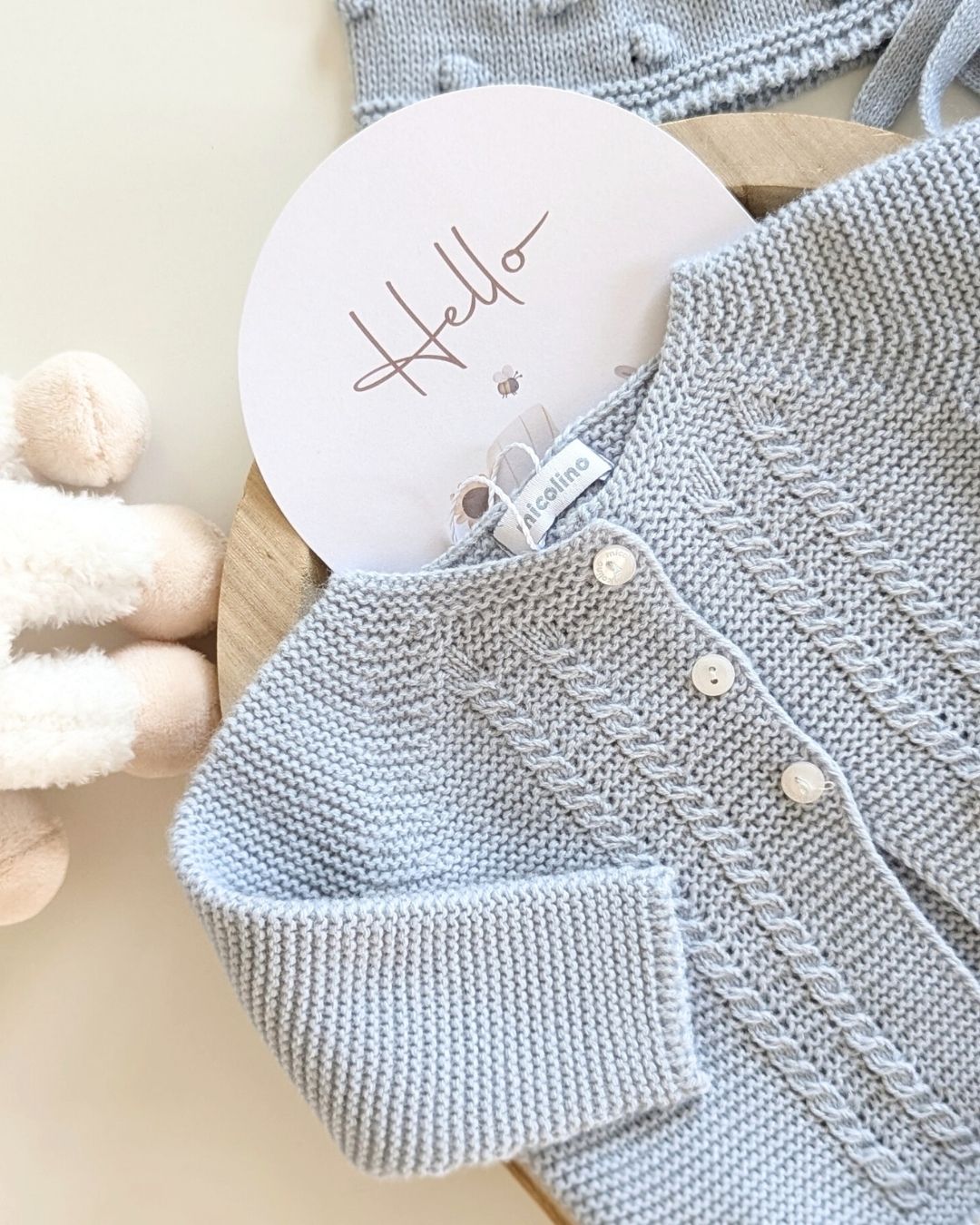 Rebeca Larga Bebé Celeste Cielo - Micolino