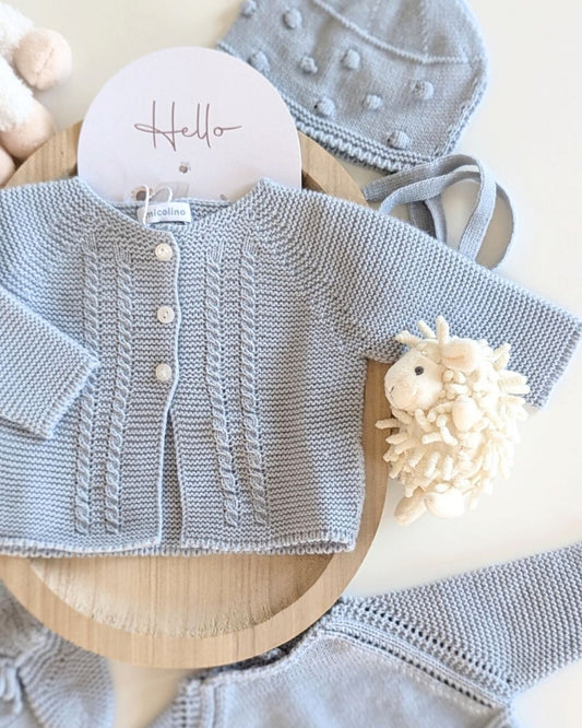 Rebeca Larga Bebé Celeste Cielo - Micolino