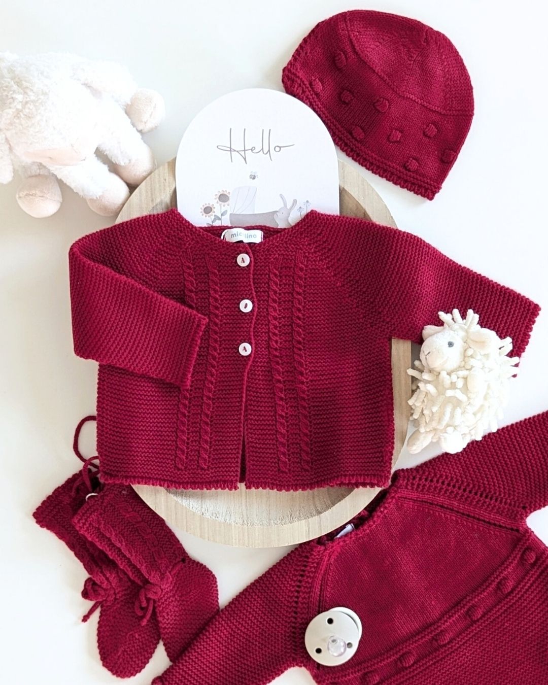 Rebeca Larga Bebé Rojo - Micolino