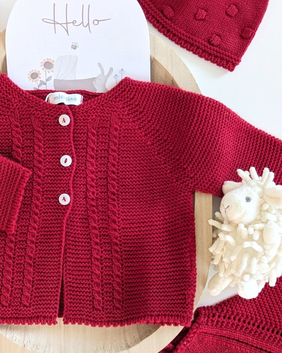 Rebeca Larga Bebé Rojo - Micolino