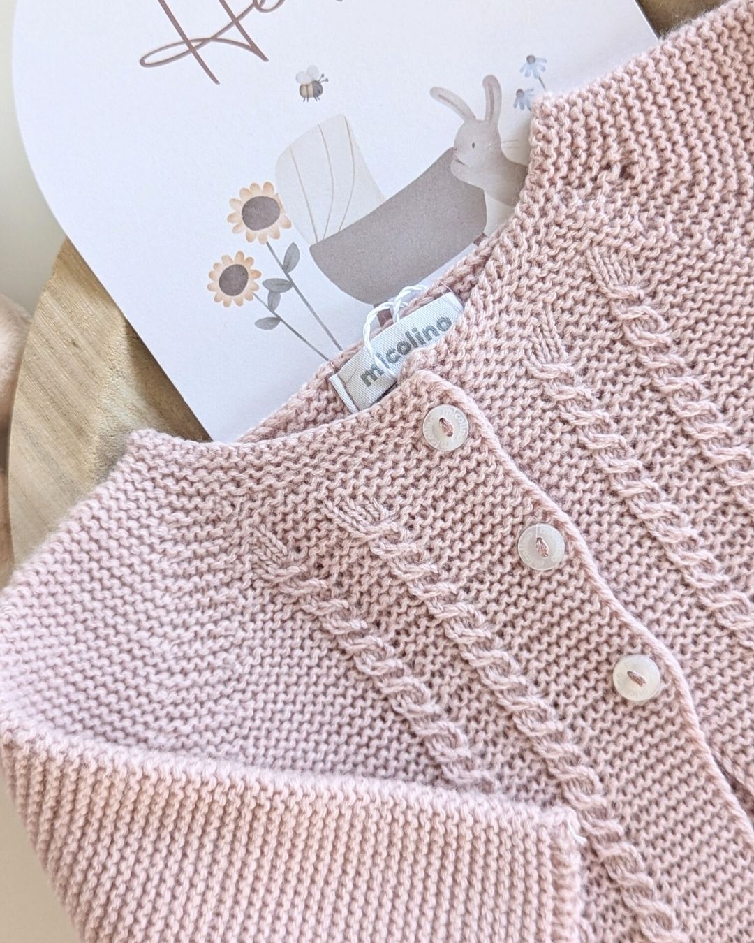 Rebeca Larga Bebé Rosa Empolvado - Micolino