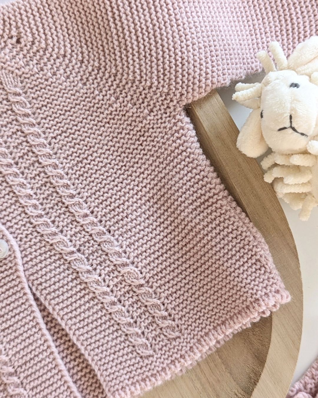 Rebeca Larga Bebé Rosa Empolvado - Micolino