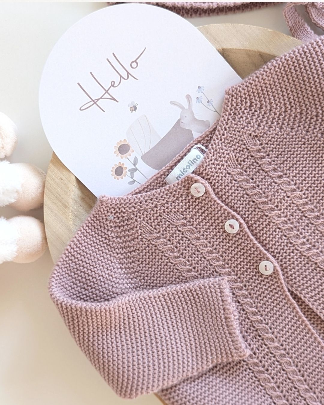 Rebeca Larga Bebé Rosa Maquillaje  Piedra del Sol - Micolino