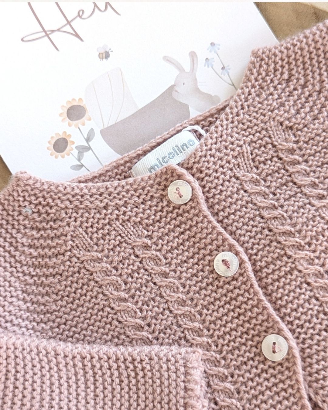 Rebeca Larga Bebé Rosa Maquillaje  Piedra del Sol - Micolino