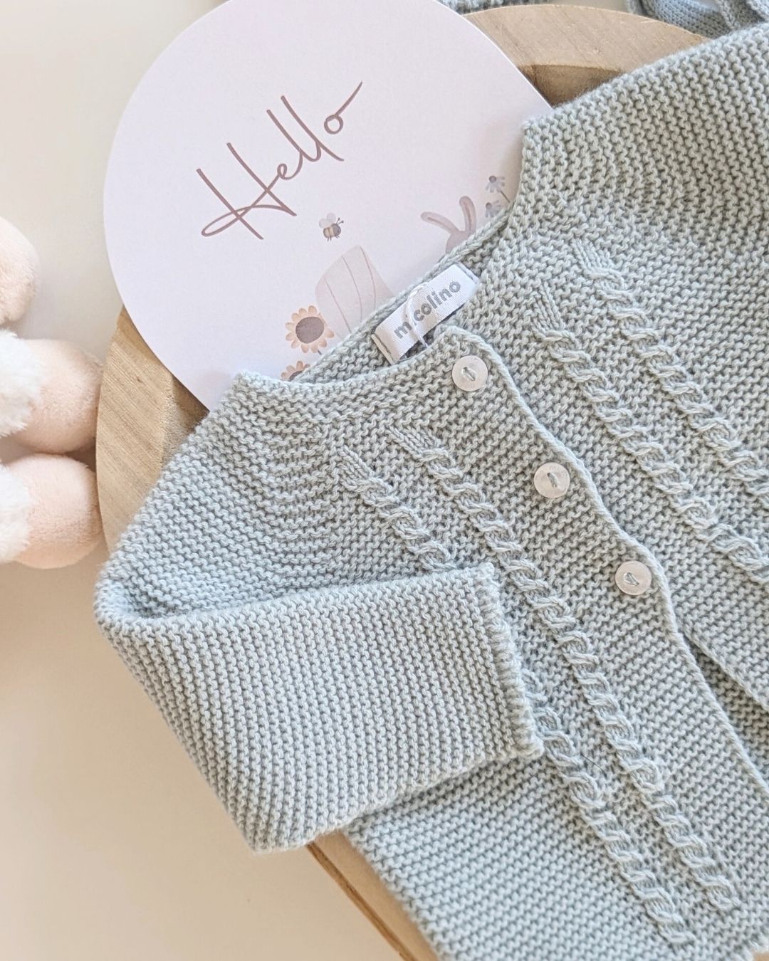 Rebeca Larga Bebé Verde Seda - Micolino