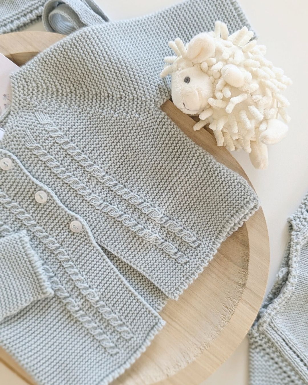 Rebeca Larga Bebé Verde Seda - Micolino