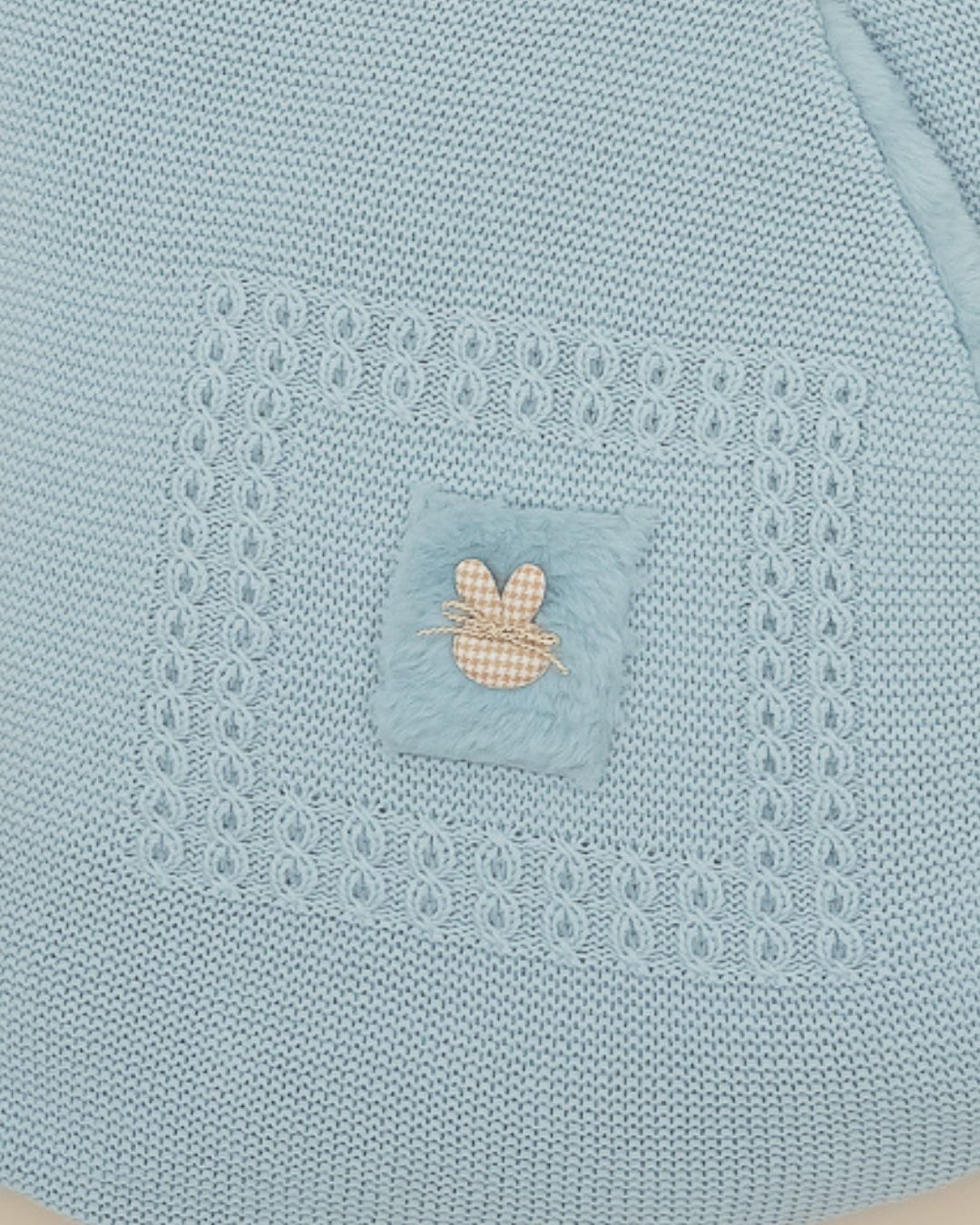 Saco Ardilla Bambi y Conejo Celeste Empolvado 🐿Soft & Wild - Pangasa Baby