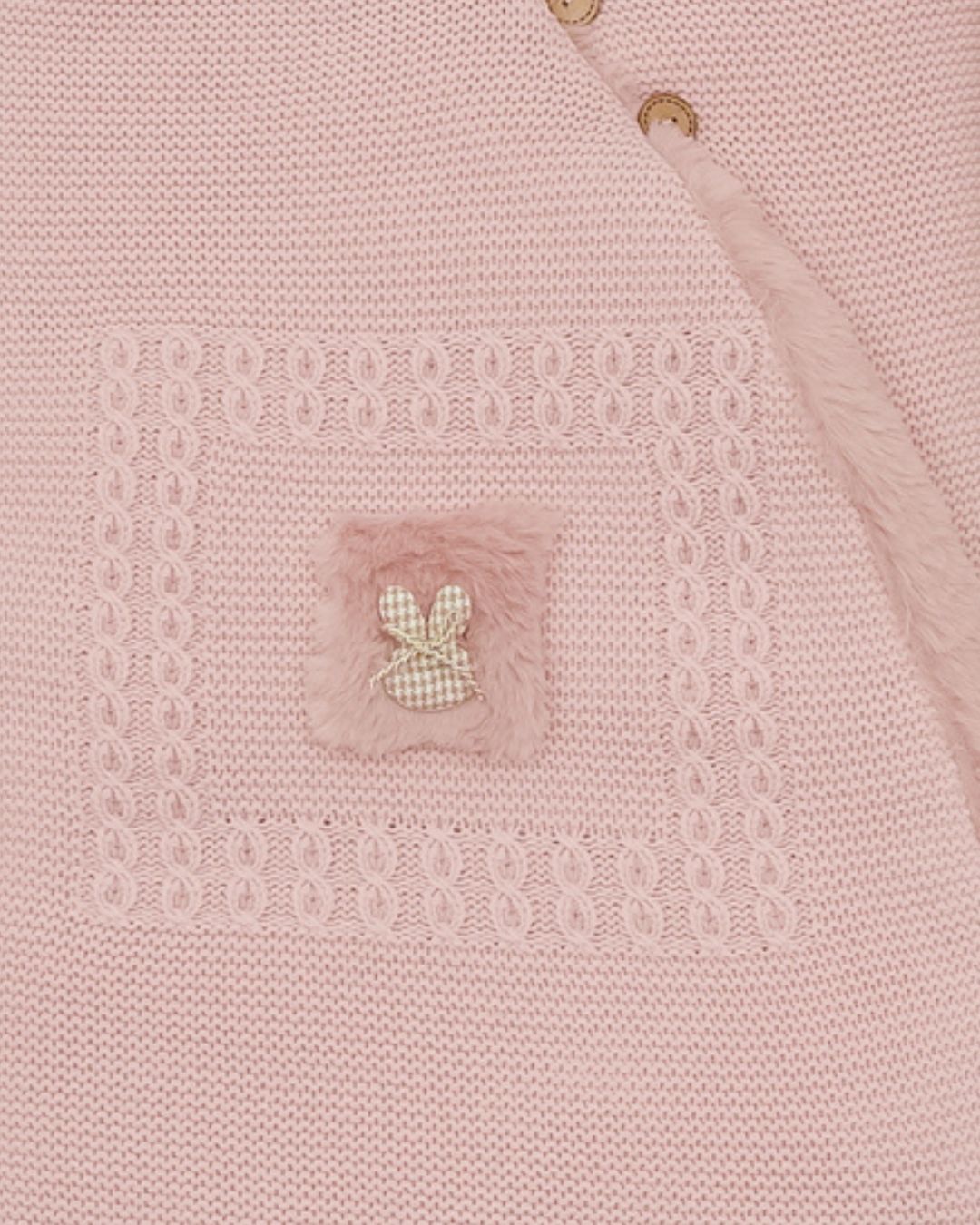 Saco Ardilla Bambi y Conejo Rosa Empolvado 🐿Soft & Wild - Pangasa Baby