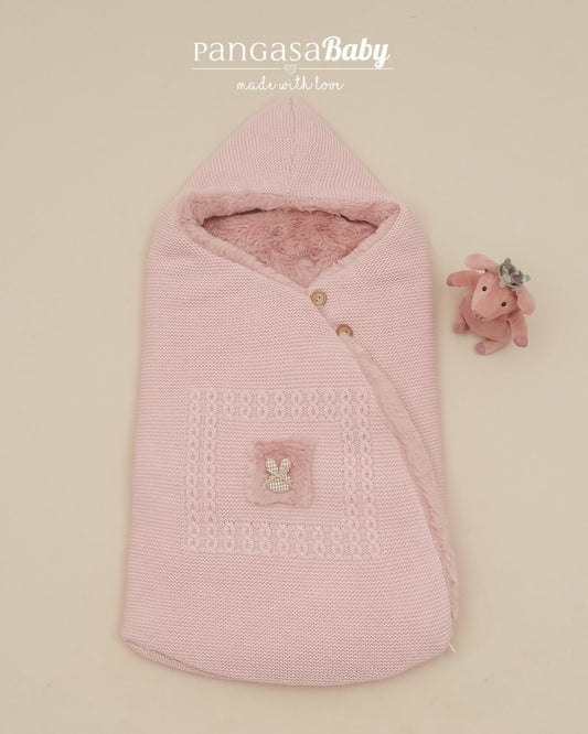 Saco Ardilla Bambi y Conejo Rosa Empolvado 🐿Soft & Wild - Pangasa Baby