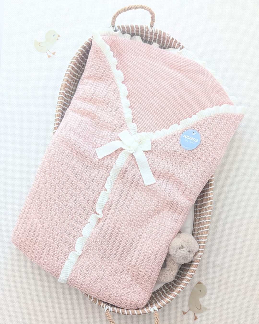 Saco Recogidas Rosa Palo - Colección Ladera Juliana