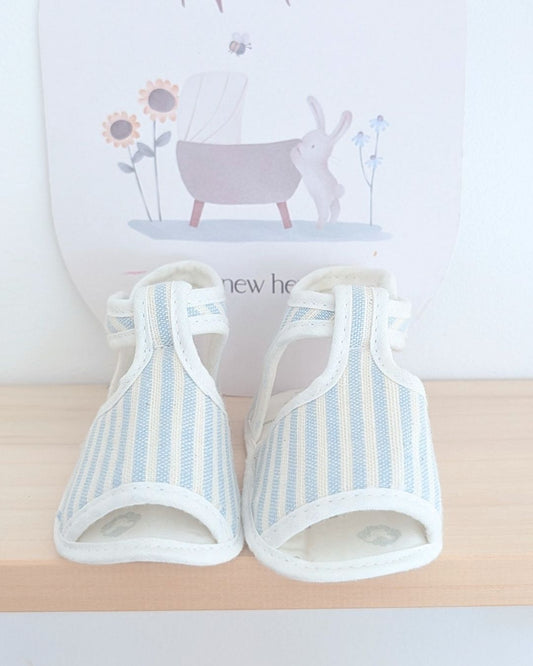 Sandalia RAYAS Celeste Empolvado ART.4642R - Micolino