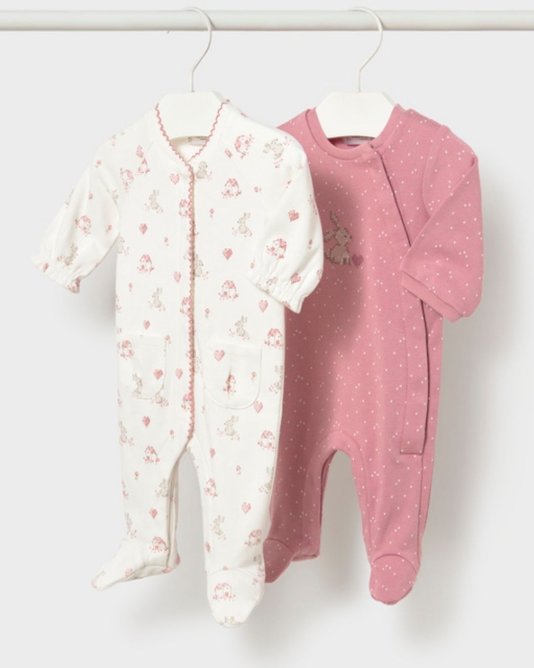 Set 2 Pijamas Conejito Rosa - Mayoral