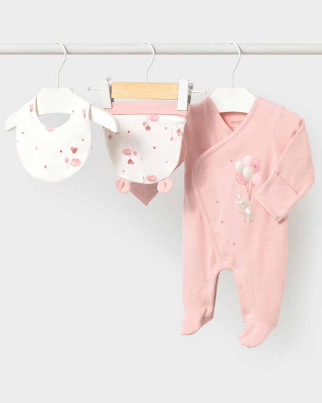 Set Regalo Pijama Conejito Globos Rosa Baby - Mayoral