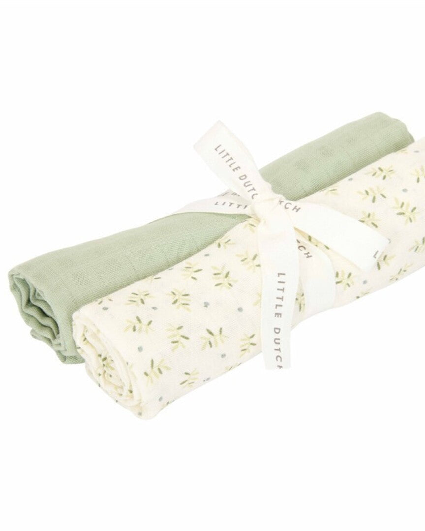 Set 2 Muselinas 70x70 Forest Treasures - Little Dutch