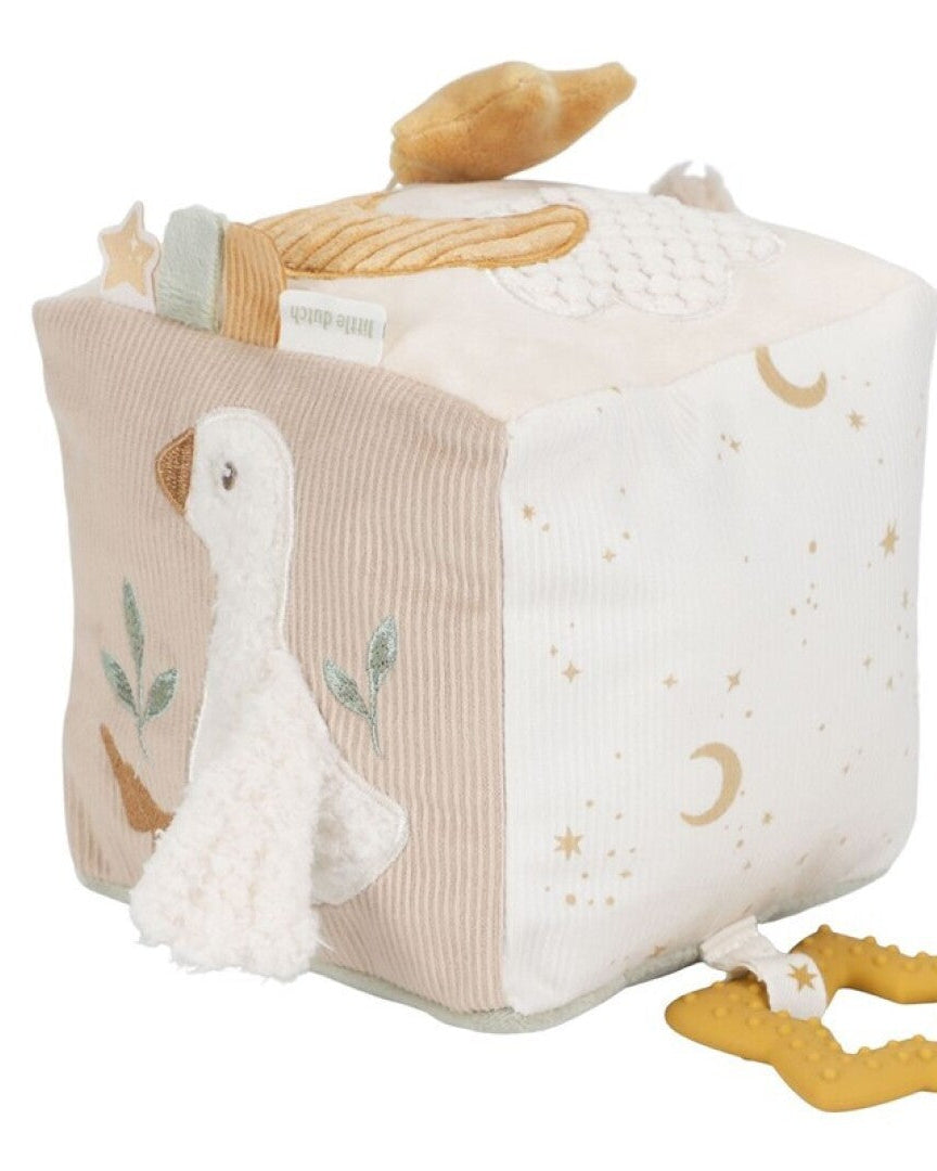 Cubo Blandito Actividades Newborn Natura - Little Dutch