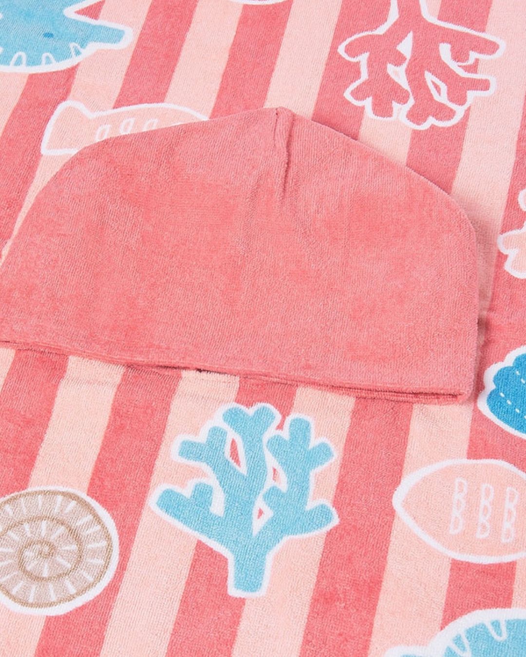 Toalla Baño con Gorro Peces Terracota 9113-075 - Mayoral
