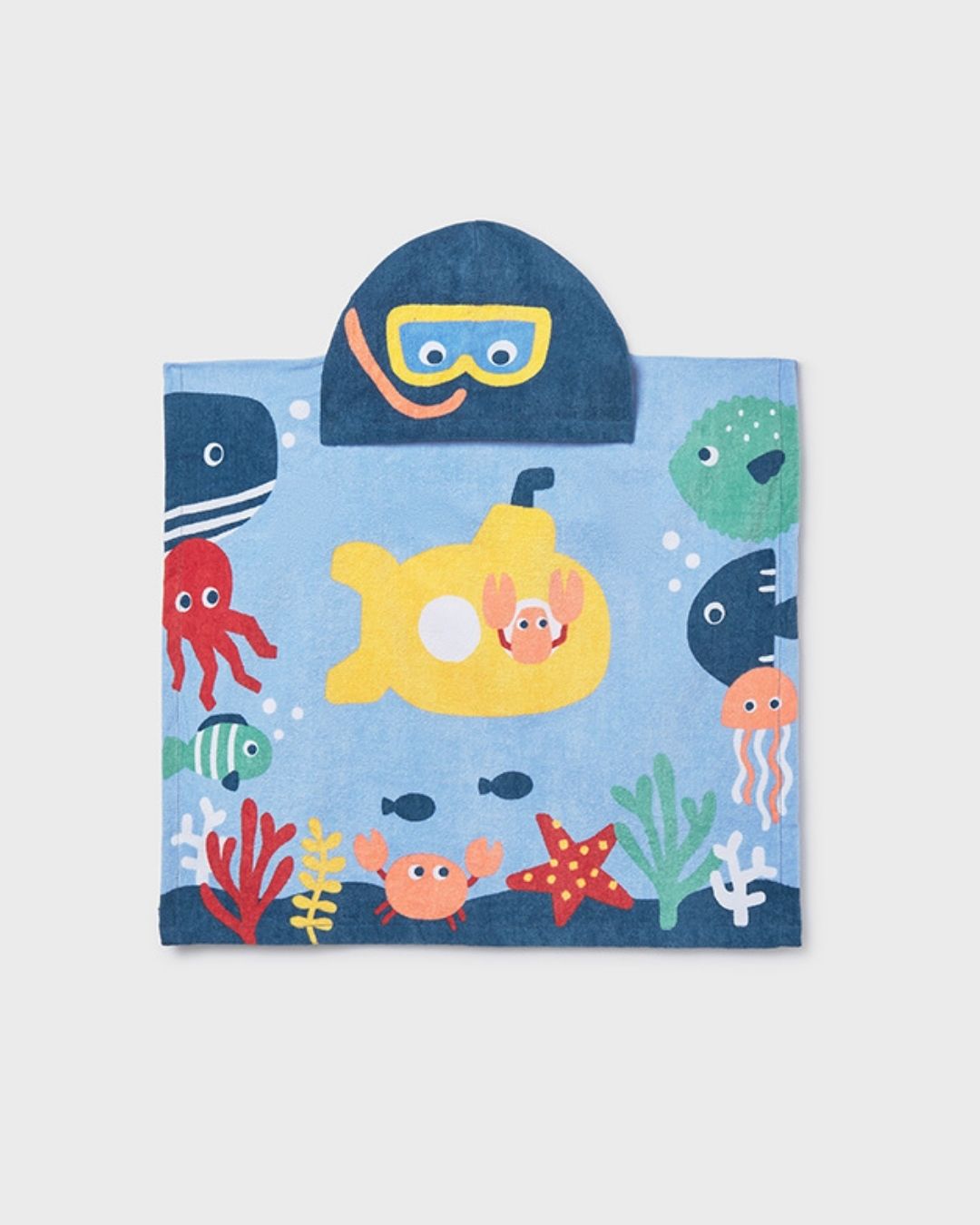 Toalla Baño con Gorro Peces Velero 9113-074 - Mayoral