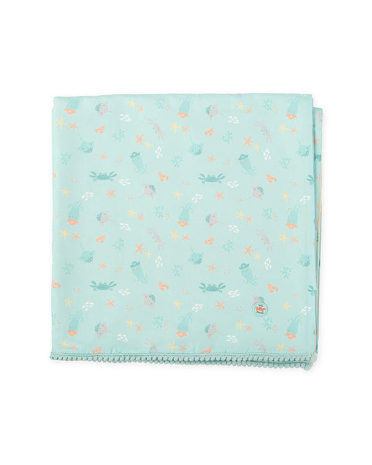 Toalla Fondo de Mar Verde Océano - Tutto Piccolo