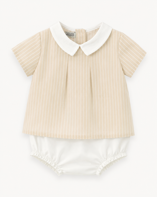 Traje 2P Blusa Rayas - Pangasa Baby