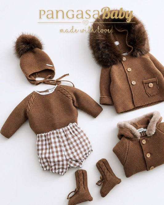 Traje 2P Chocolatte Vichy - Chocolatte Collection Pangasa Baby