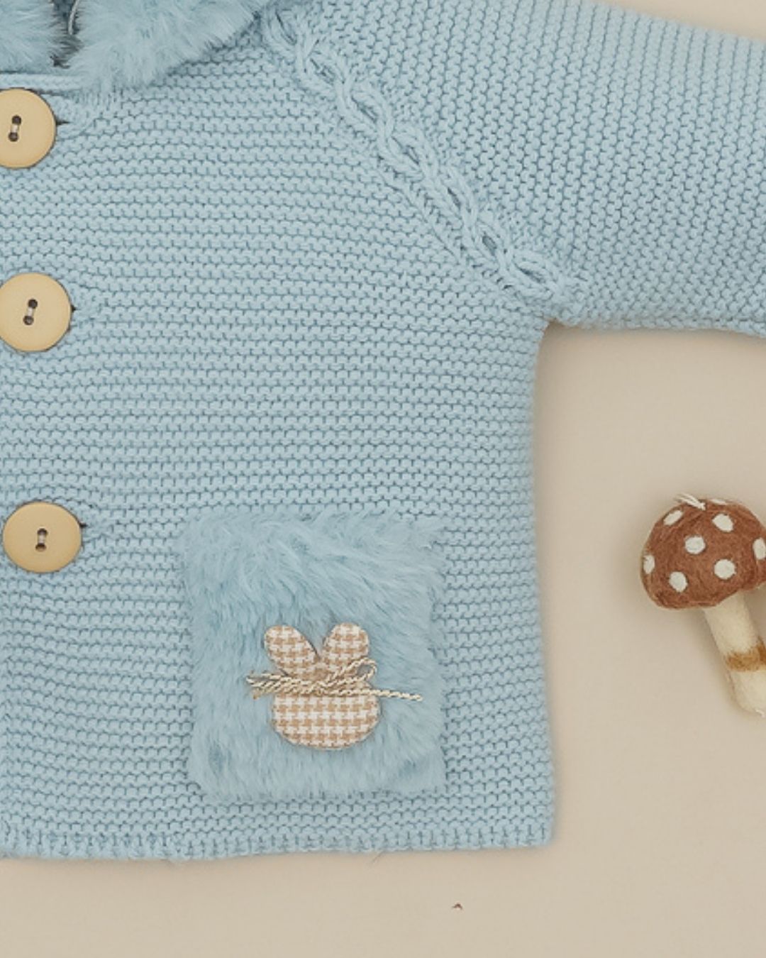 Trenka Bambi y Conejo Celeste Empolvado 🦌 Petite Bambi - Pangasa Baby