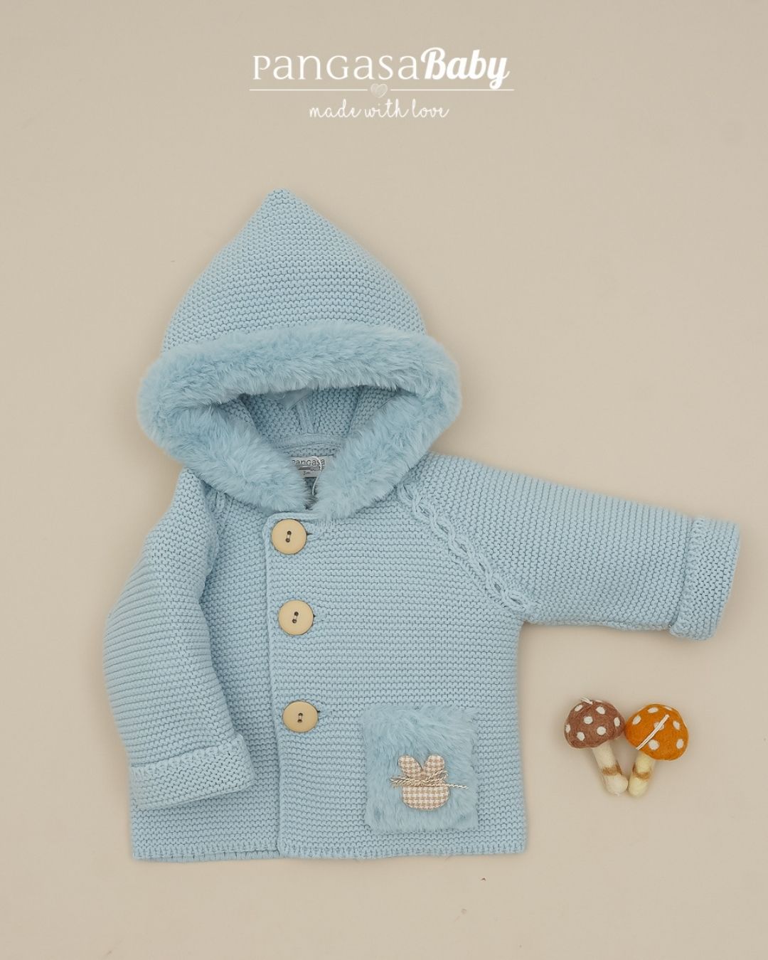 Trenka Bambi y Conejo Celeste Empolvado 🦌 Petite Bambi - Pangasa Baby