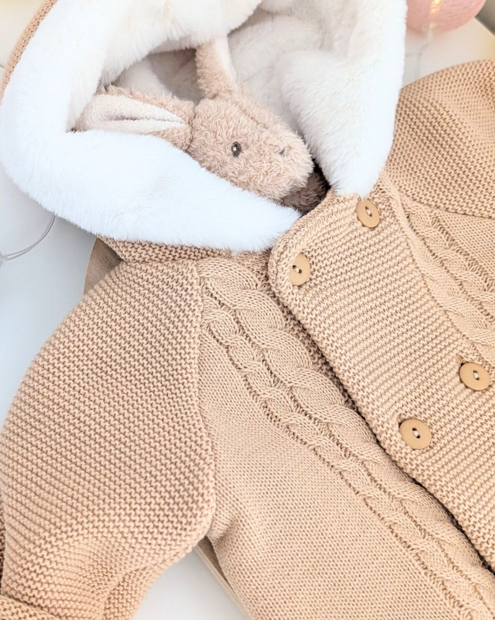 Trenka Bebé Lana Pelito Camel