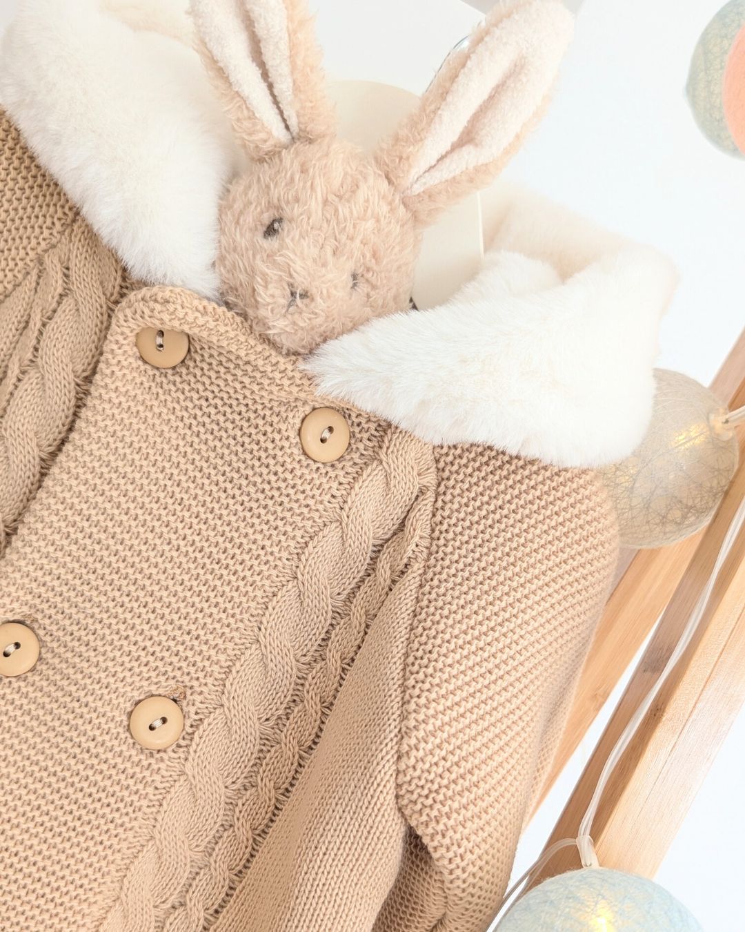 Trenka Bebé Lana Pelito Camel