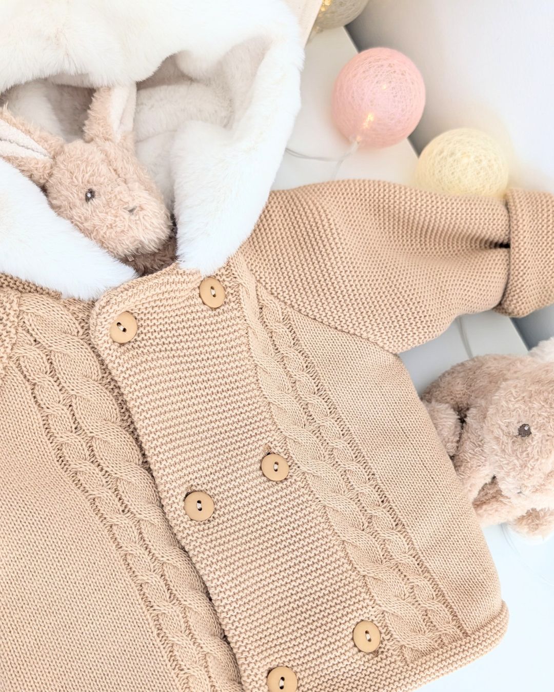 Trenka Bebé Lana Pelito Camel