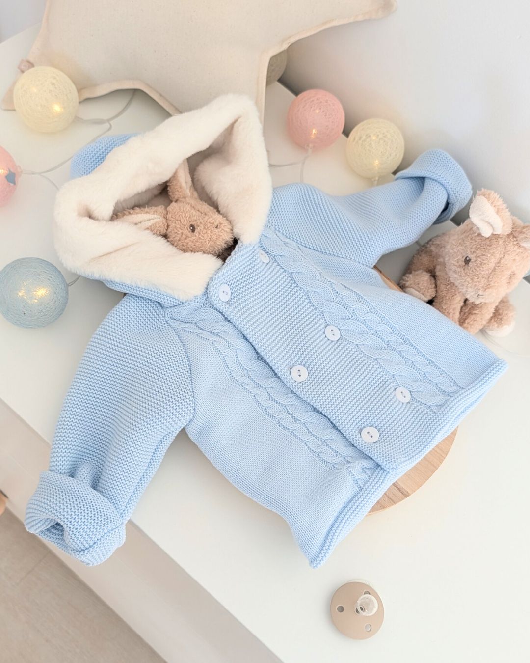 Trenka Bebé Lana Pelito Celeste