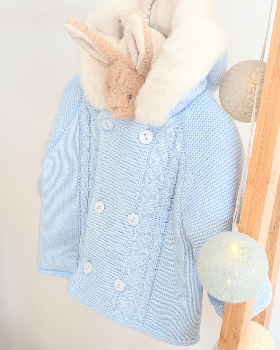 Trenka Bebé Lana Pelito Celeste