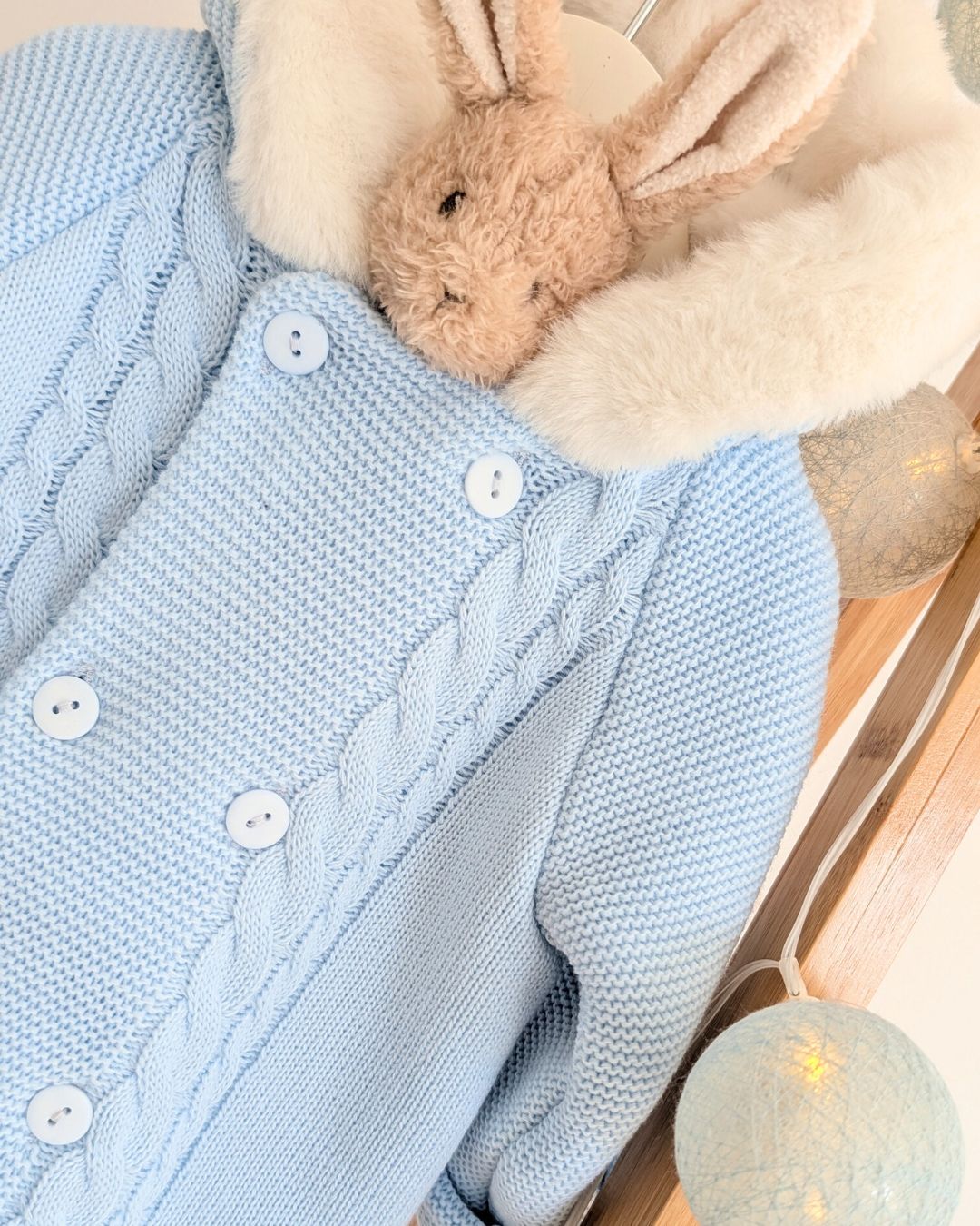 Trenka Bebé Lana Pelito Celeste