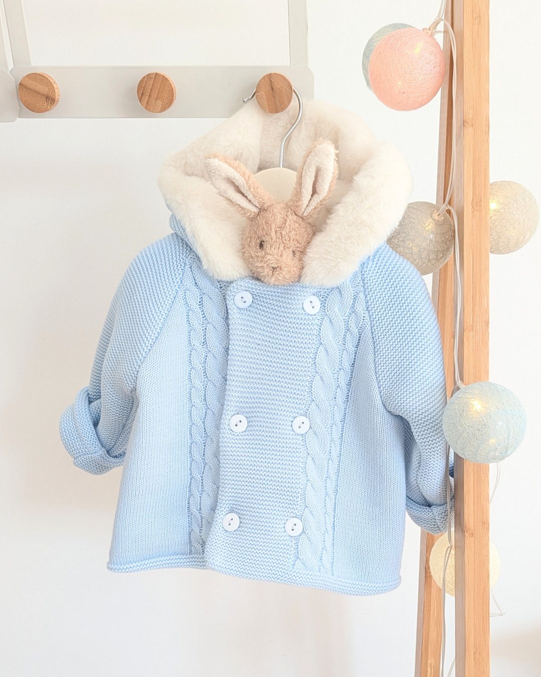 Trenka Bebé Lana Pelito Celeste