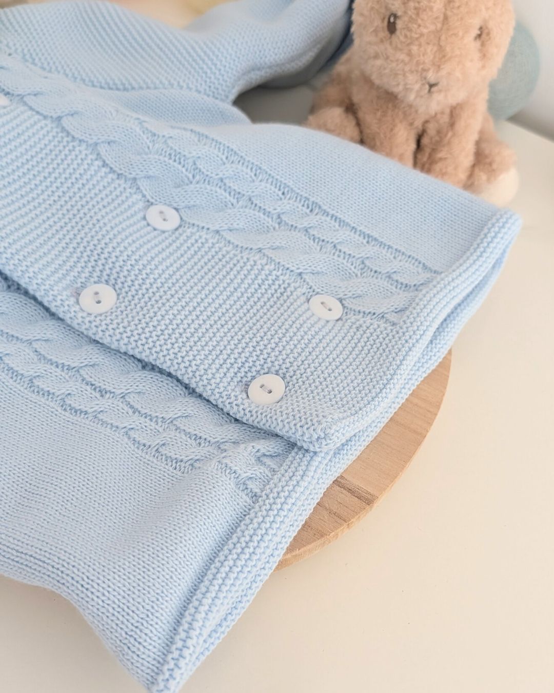 Trenka Bebé Lana Pelito Celeste