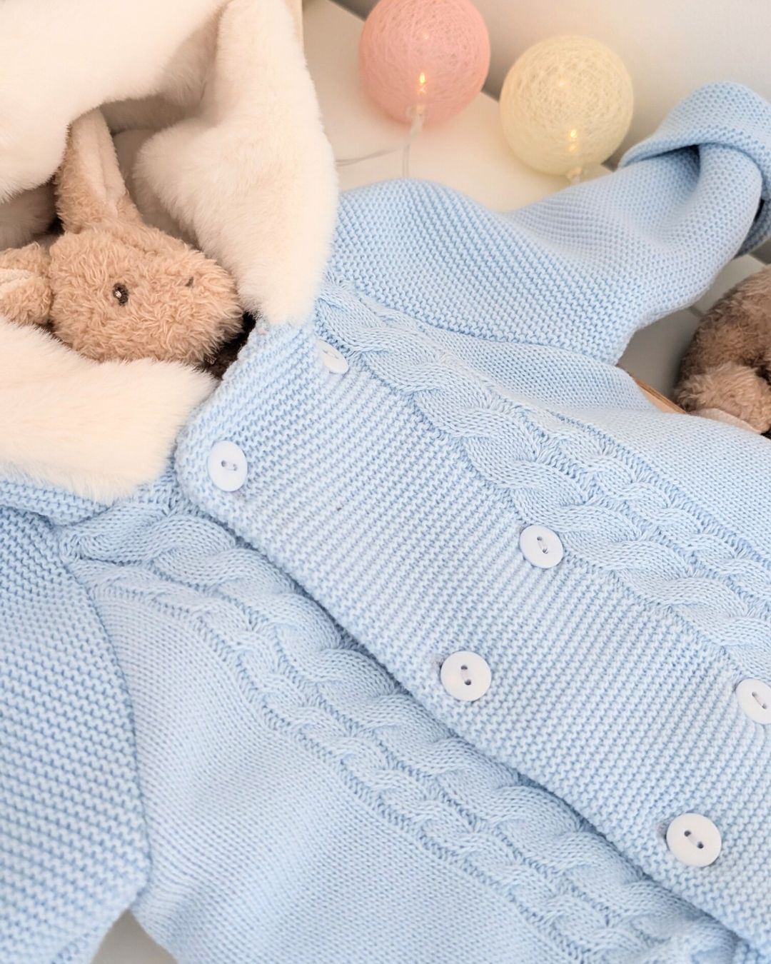 Trenka Bebé Lana Pelito Celeste