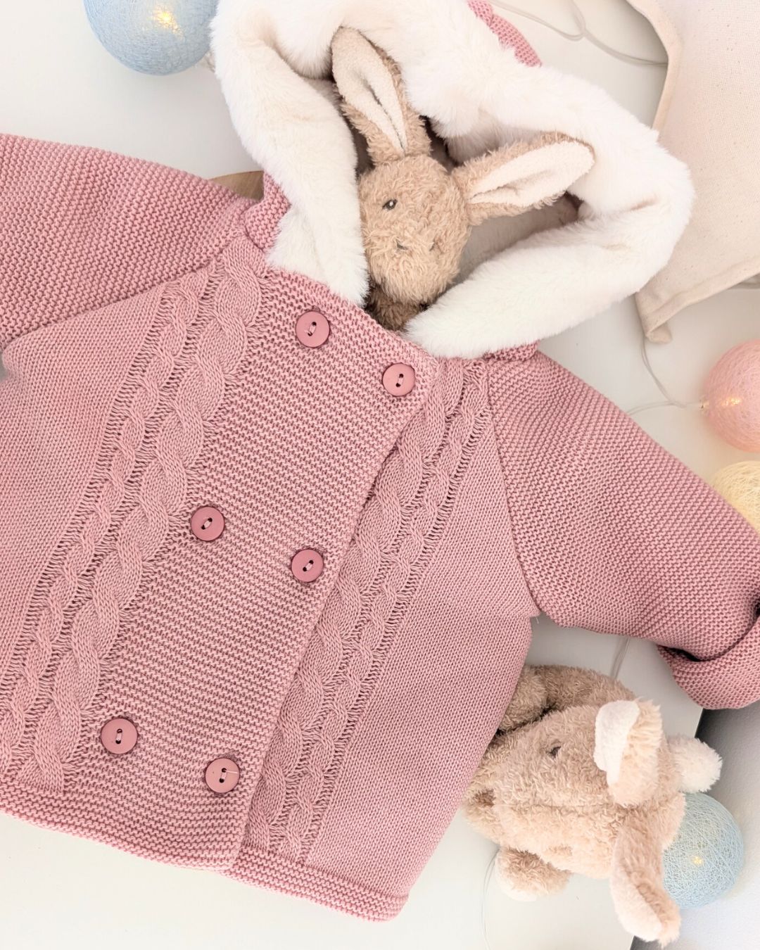 Trenka Bebé Lana Pelito Rosa Maquillaje