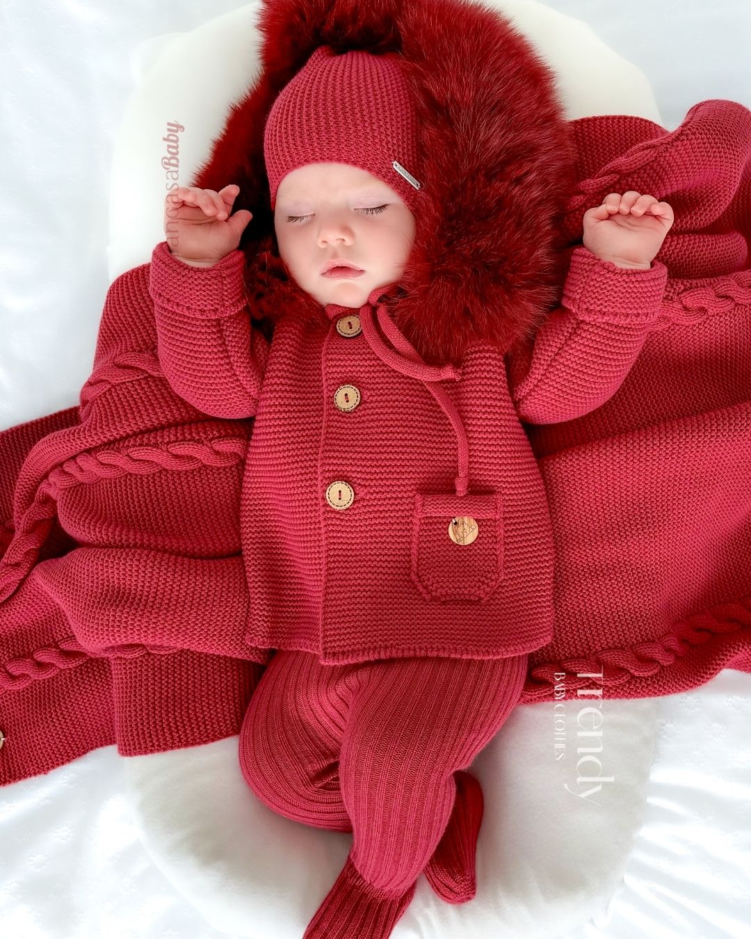 Trenka Luxury Pelo Granate - Pangasa Baby