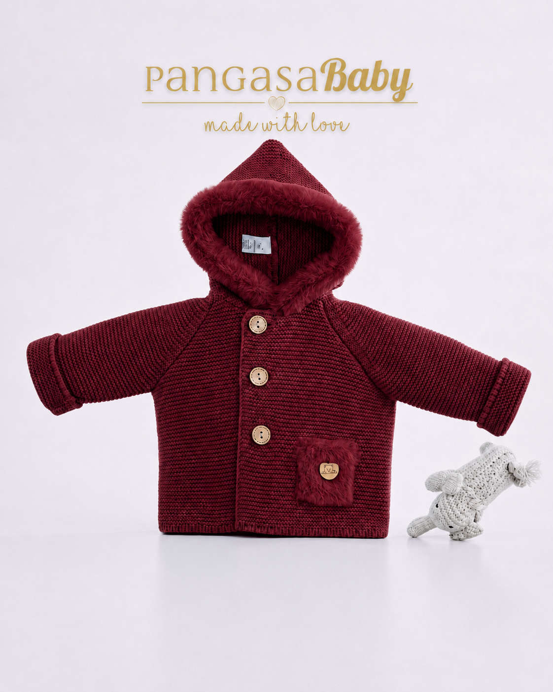 Trenka Pelo Cosido Granate - Basic Collection Pangasa Baby