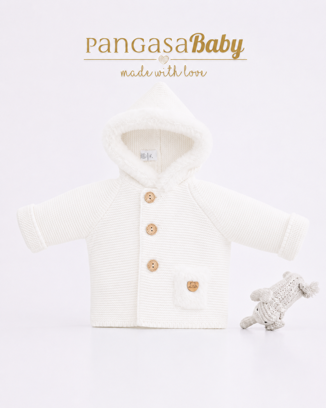 Trenka Pelo Cosido Marfil - Basic Collection Pangasa Baby