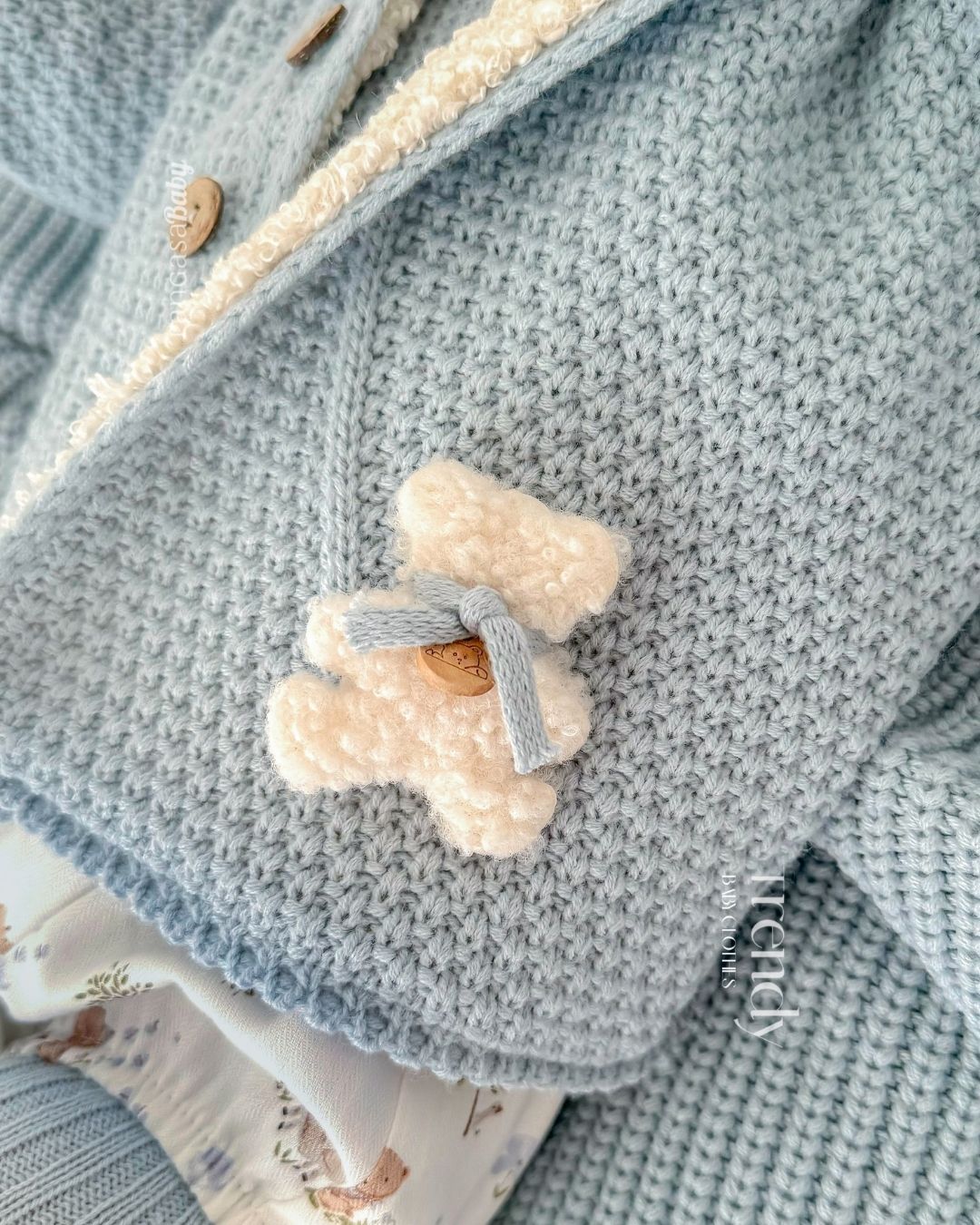 Trenka Teddy Celeste Empolvado 🧸 Ositos Tiny Bear - Pangasa Baby
