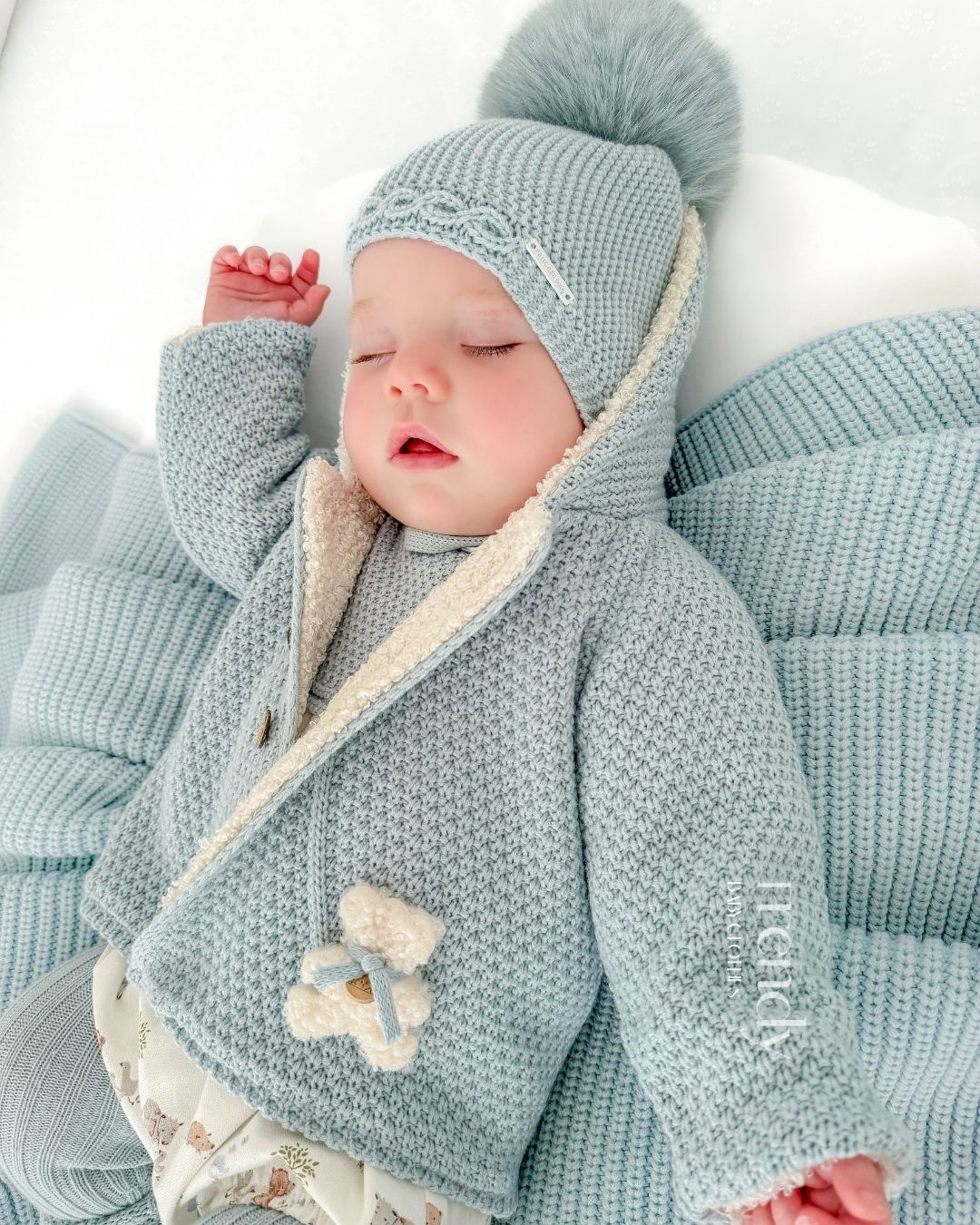 Trenka Teddy Celeste Empolvado 🧸 Ositos Tiny Bear - Pangasa Baby
