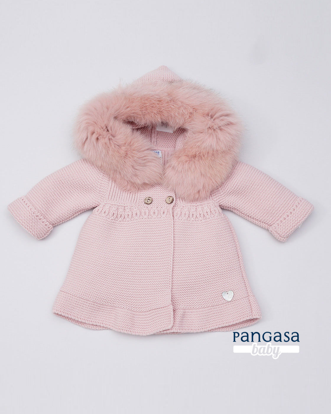 Trenka Ochos Pelo sintetico natural Rosa Empolvado - Pangasa Baby